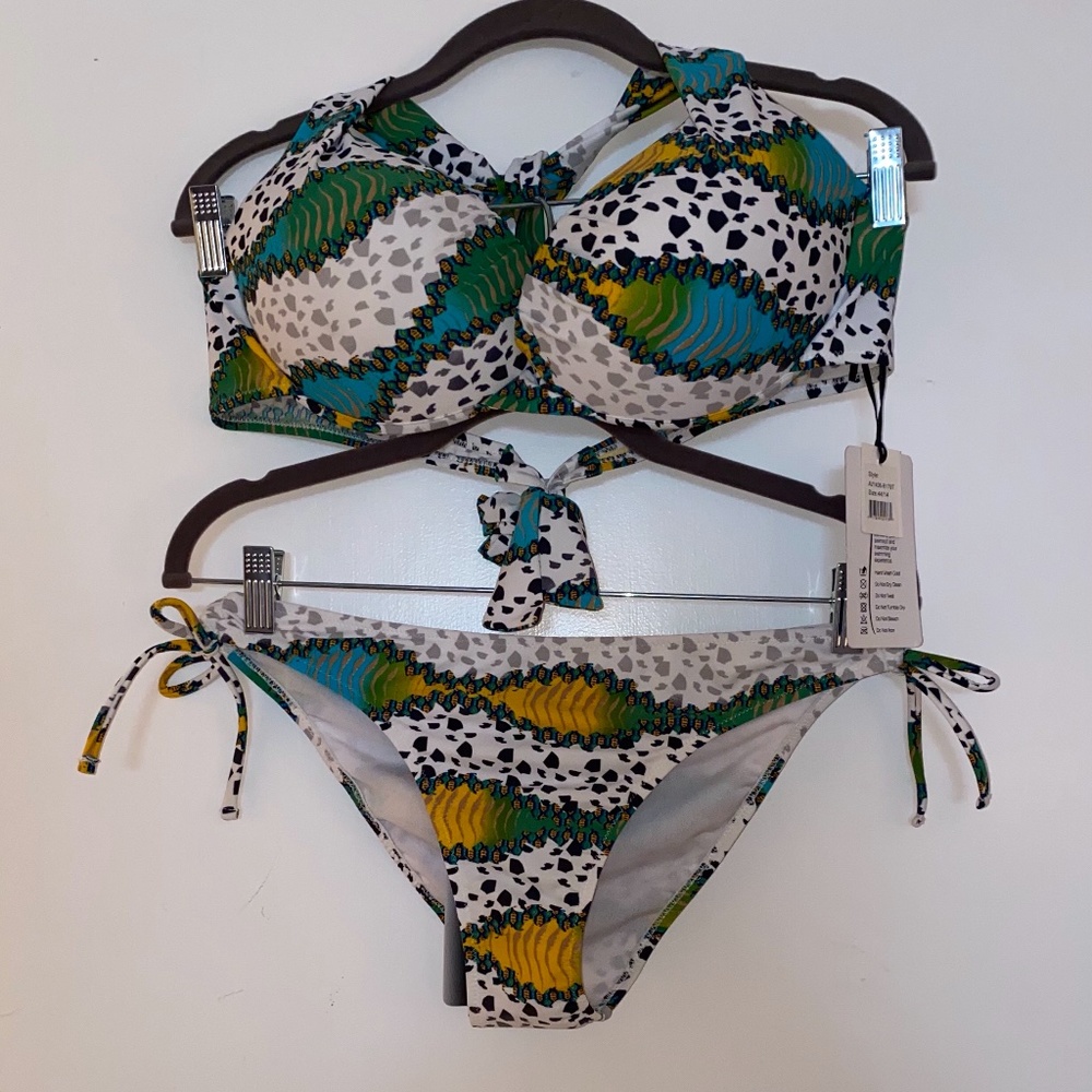 Brazilian D cup bikini NWT L
